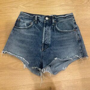 AGOLDE Parker Denim Shorts | Women’s High-Rise Distressed Jean Shorts